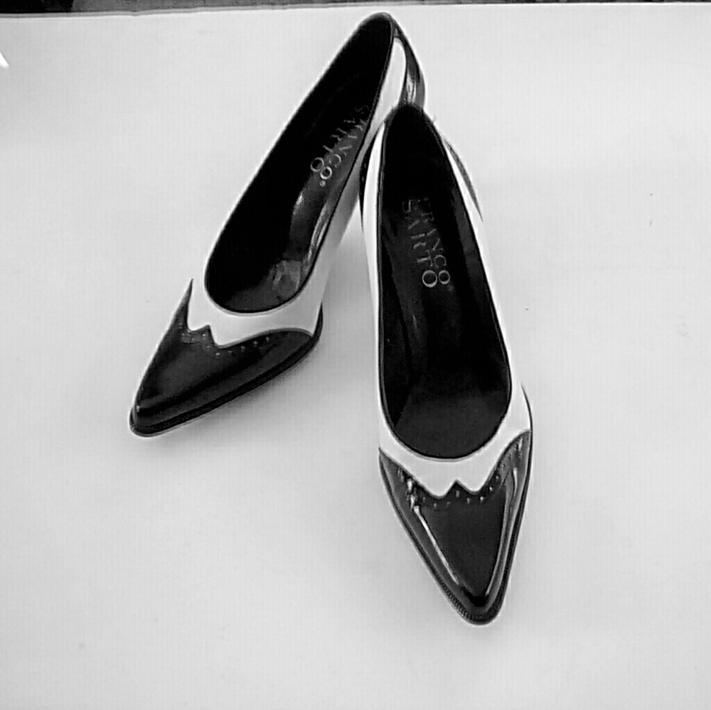 Franco Sarto classic Blk/Wht. Pumps size 7.5 ~ new